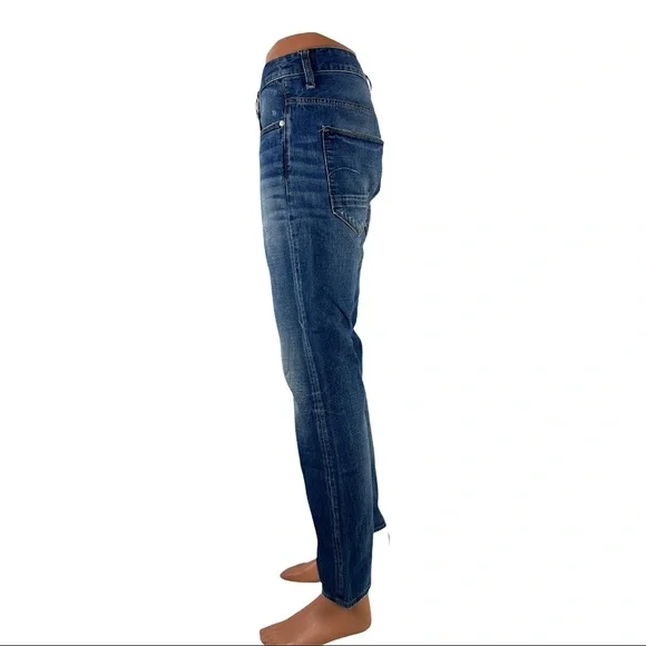 G Star Mens 34 X 31 (actual) Jeans Morris Low Straight Blue Organic 33x32 EUC
